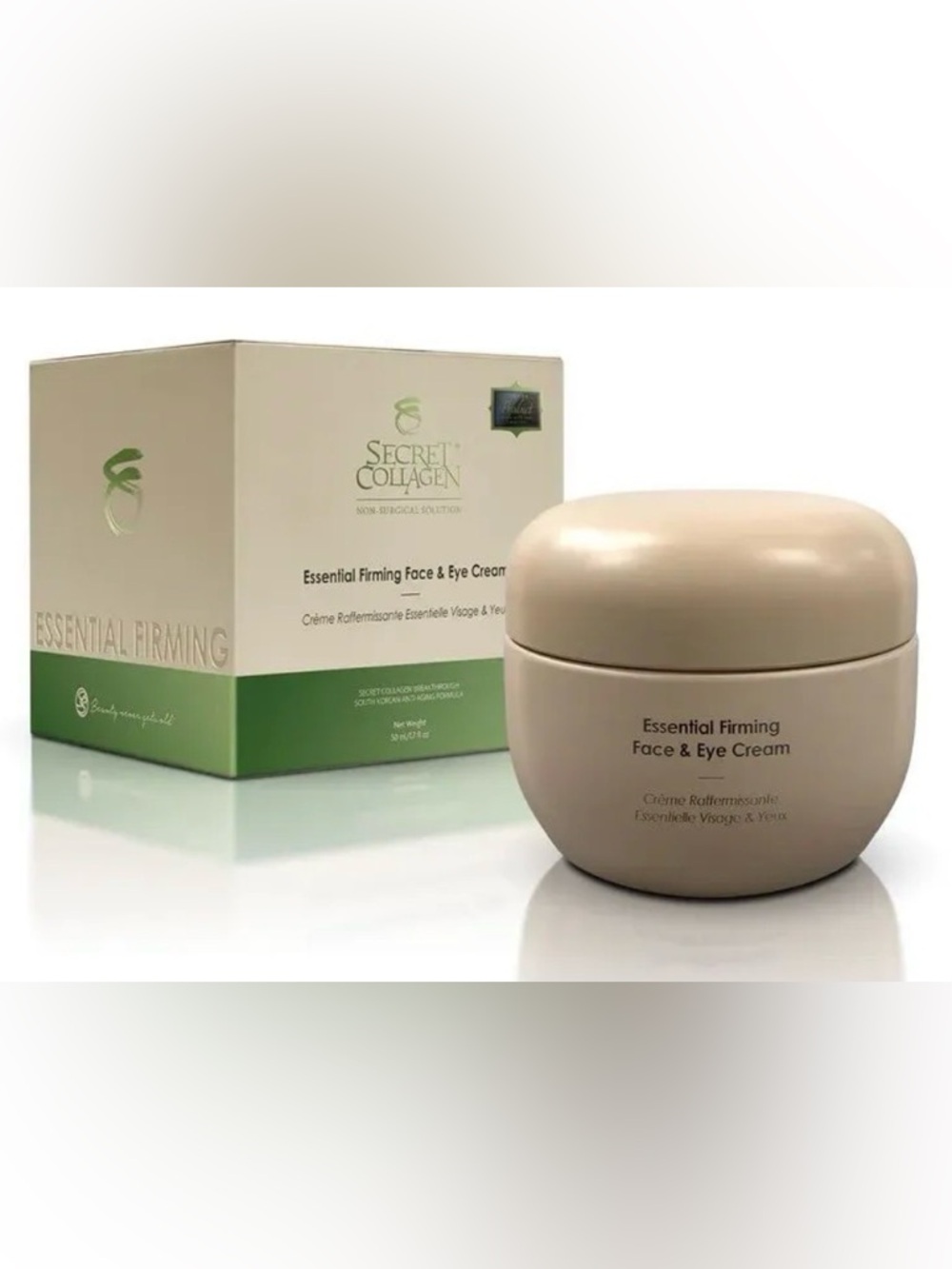 Secret Collagen Essential Firming Face & Eye Cream New Sealed In Box MSRP $590